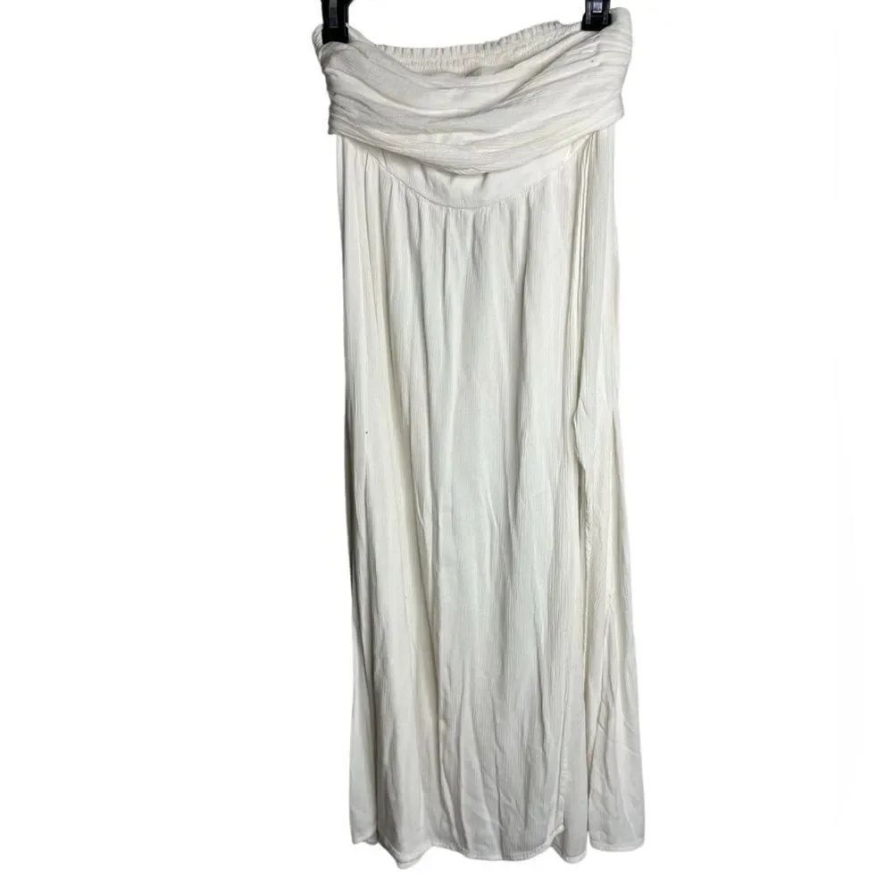 Rewash Flowy Maxi Skirt Cover Up White Size Medium